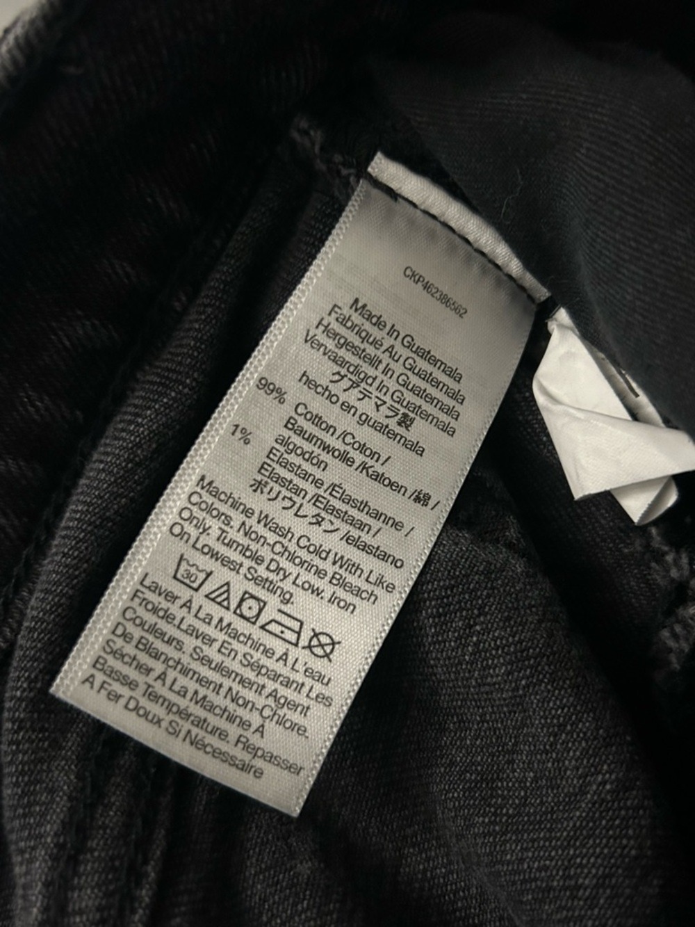 Madewell The Perfect Vintage Jean High-Rise Black Straight Jeans Size 26 - Picture 7 of 8